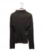 ORCIVALオーシバル）の古着「シアーリブニット モックネックプルオーバー」｜ブラック