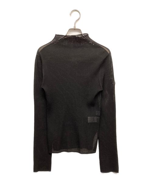 ORCIVAL（オーシバル）ORCIVAL (オーシバル) シアーリブニット モックネックプルオーバー ブラック サイズ:1の古着・服飾アイテム