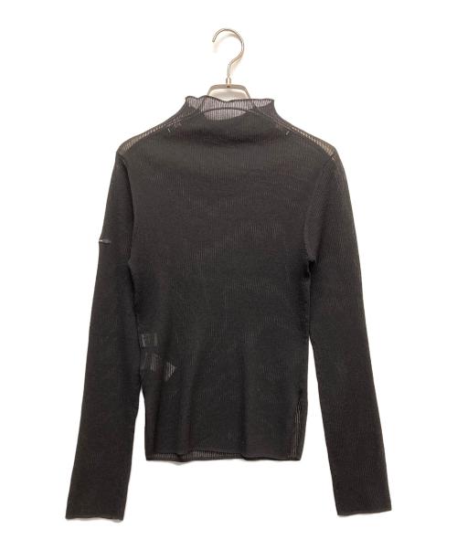 ORCIVAL（オーシバル）ORCIVAL (オーシバル) シアーリブニット モックネックプルオーバー ブラック サイズ:1の古着・服飾アイテム