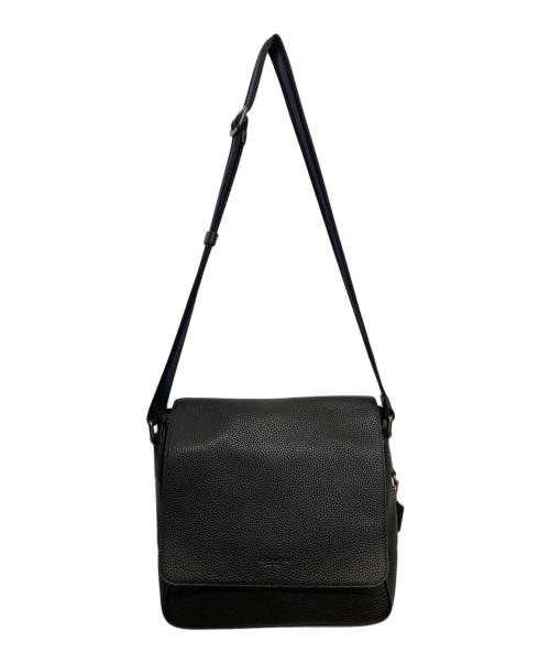COACH（コーチ）COACH (コーチ) フラップショルダーバッグ ブラックの古着・服飾アイテム