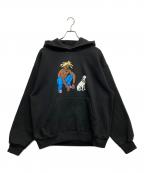 VICTOR VICTORヴィクター ヴィクター）の古着「プルオーバーパーカー」｜ブラック