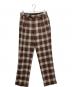 BROOKS BROTHERS（ブルックスブラザーズ）の古着「チェックパンツ」｜ブラウン