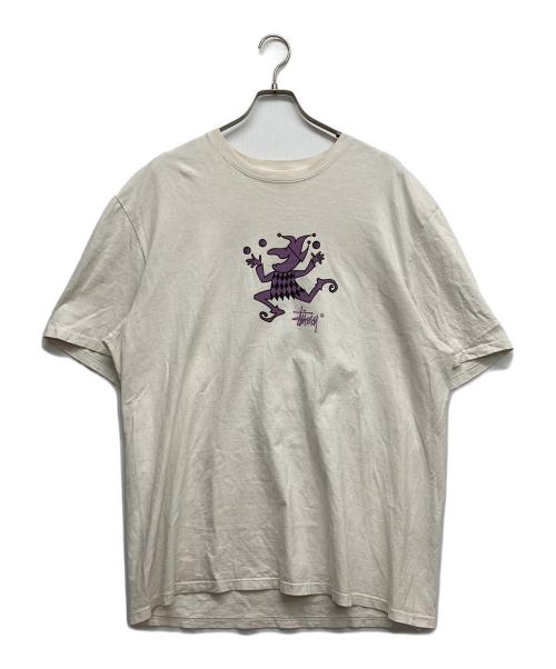 stussy（ステューシー）stussy (ステューシー) ジャグラーピグメントダイT ホワイト サイズ:XLの古着・服飾アイテム