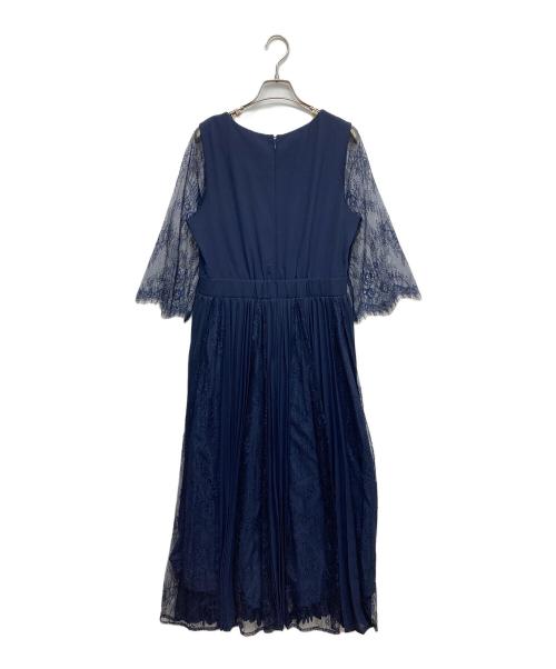 DRESS（ドレス）DRESS (ドレス) レースシフォンドッキングワンピース パーティードレス ネイビー サイズ:XL 未使用品の古着・服飾アイテム