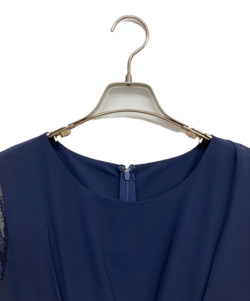 DRESS（ドレス）DRESS (ドレス) レースシフォンドッキングワンピース パーティードレス ネイビー サイズ:XL 未使用品の古着・服飾アイテム