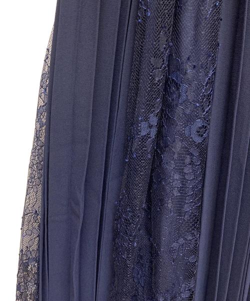 DRESS（ドレス）DRESS (ドレス) レースシフォンドッキングワンピース パーティードレス ネイビー サイズ:XL 未使用品の古着・服飾アイテム