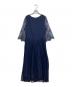 DRESS (ドレス) レースシフォンドッキングワンピース パーティードレス ネイビー サイズ:XL 未使用品：3000円