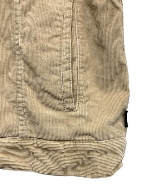 stussy（ステューシー）stussy (ステューシー) コーデュロイランチジャケット ベージュ サイズ:XLの古着・服飾アイテム