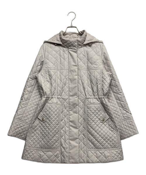 TRANS WORK（トランスワーク）TRANS WORK (トランスワーク) キルティングタフタスタンドカラーコート ホワイト サイズ:38の古着・服飾アイテム