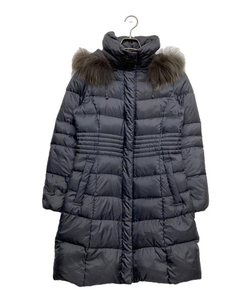 23区（ニジュウサンク）23区 (ニジュウサンク) ダウンコート ネイビー サイズ:38の古着・服飾アイテム