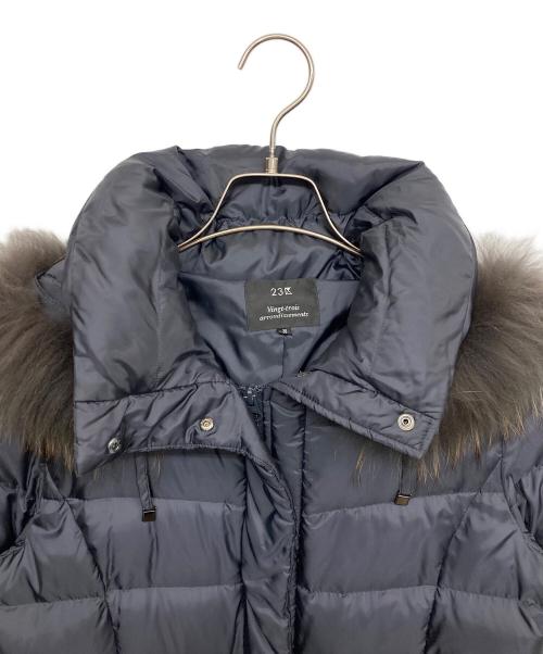 23区（ニジュウサンク）23区 (ニジュウサンク) ダウンコート ネイビー サイズ:38の古着・服飾アイテム