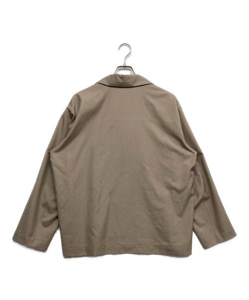 AURALEE（オーラリー）AURALEE (オーラリー) WOOL SILK TROPICAL SHIRT JACKET ベージュ サイズ:3の古着・服飾アイテム