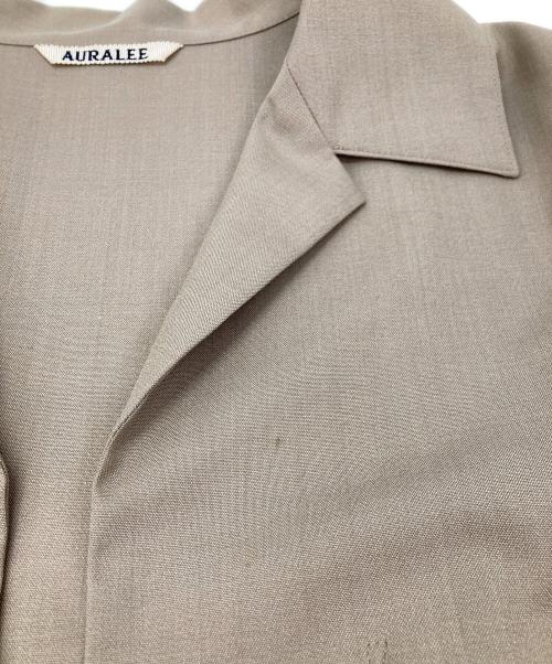 AURALEE（オーラリー）AURALEE (オーラリー) WOOL SILK TROPICAL SHIRT JACKET ベージュ サイズ:3の古着・服飾アイテム