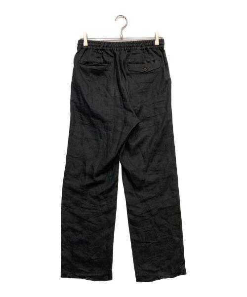 MARKAWARE（マーカウェア）MARKAWARE (マーカウェア) FLAT FLONT EASY PANTS HEMP ブラック サイズ:2の古着・服飾アイテム
