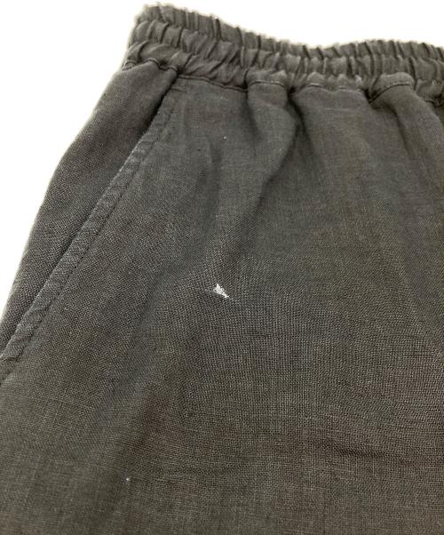 MARKAWARE（マーカウェア）MARKAWARE (マーカウェア) FLAT FLONT EASY PANTS HEMP ブラック サイズ:2の古着・服飾アイテム