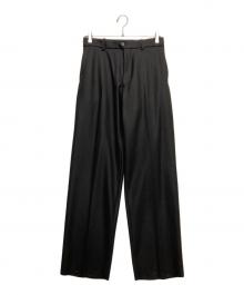 MARKAWARE（マーカウェア）の古着「FLAT FRONT TROUSERS」｜ブラック