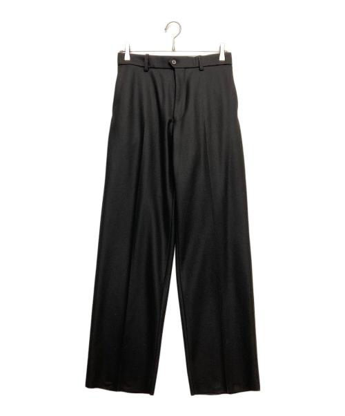 MARKAWARE（マーカウェア）MARKAWARE (マーカウェア) FLAT FRONT TROUSERS ブラック サイズ:2の古着・服飾アイテム