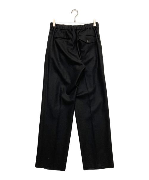 MARKAWARE（マーカウェア）MARKAWARE (マーカウェア) FLAT FRONT TROUSERS ブラック サイズ:2の古着・服飾アイテム