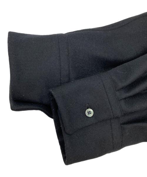 MARKAWARE（マーカウェア）MARKAWARE (マーカウェア) COMFORT FIT BANDCOLLAR SHIRT ORGANIC WOOL CIRCULAR ブラック サイズ:FREEの古着・服飾アイテム