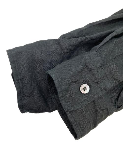 MARKAWARE（マーカウェア）MARKAWARE (マーカウェア) W COLLAR SHIRT HEMP ブラック サイズ:3の古着・服飾アイテム