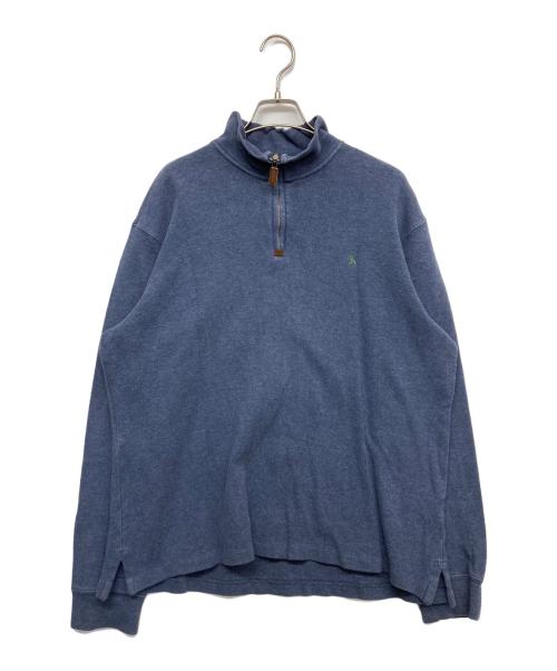 POLO RALPH LAUREN（ポロ・ラルフローレン）POLO RALPH LAUREN (ポロ・ラルフローレン) ハーフジップスウェット ネイビー サイズ:Lの古着・服飾アイテム