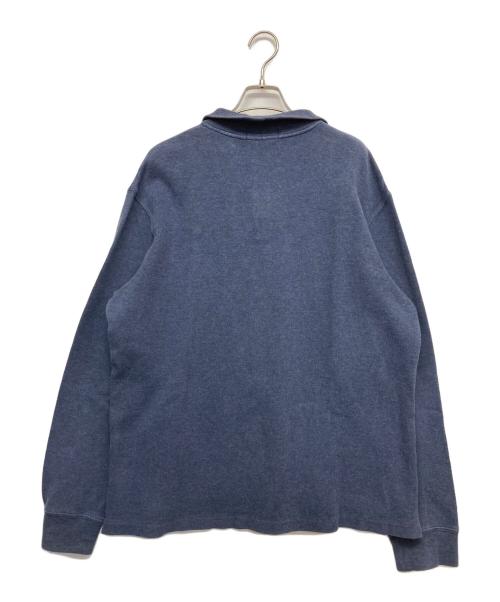 POLO RALPH LAUREN（ポロ・ラルフローレン）POLO RALPH LAUREN (ポロ・ラルフローレン) ハーフジップスウェット ネイビー サイズ:Lの古着・服飾アイテム