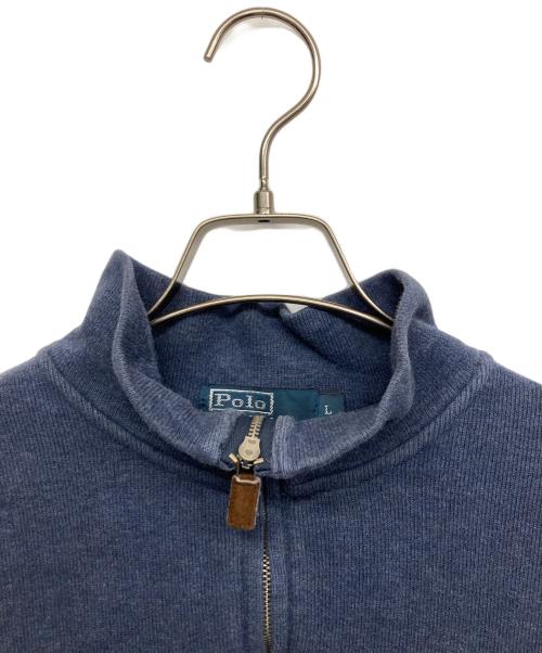 POLO RALPH LAUREN（ポロ・ラルフローレン）POLO RALPH LAUREN (ポロ・ラルフローレン) ハーフジップスウェット ネイビー サイズ:Lの古着・服飾アイテム