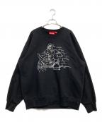SUPREMEシュプリーム）の古着「Dice Crewneck」｜ブラック