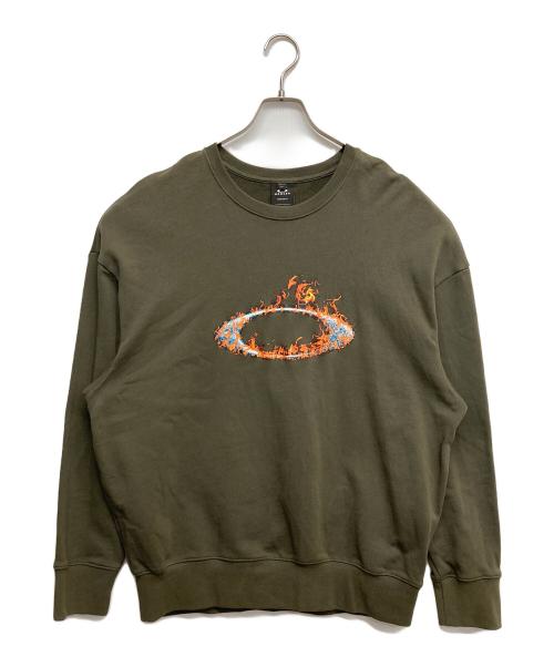 OAKLEY（オークリー）OAKLEY (オークリー) クルーネックスウェット グリーン サイズ:Lの古着・服飾アイテム