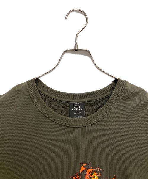 OAKLEY（オークリー）OAKLEY (オークリー) クルーネックスウェット グリーン サイズ:Lの古着・服飾アイテム