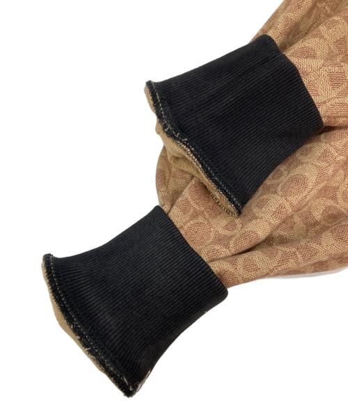 COACH（コーチ）COACH (コーチ) Champion (チャンピオン) スーパー フリース シグネチャー ジップ フーディー ブラウン サイズ:XSの古着・服飾アイテム