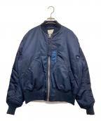 ALPHAアルファ）の古着「B-15C フライトジャケット」｜ネイビー