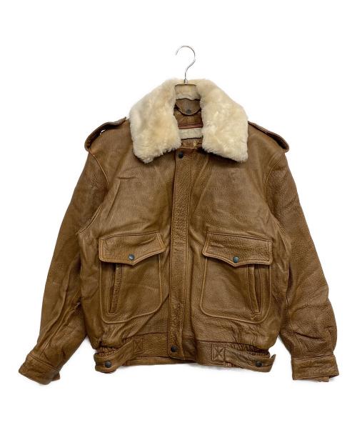 great（グレート）great (グレート) Ｇ-1ラムレザージャケット ブラウン サイズ:XLの古着・服飾アイテム