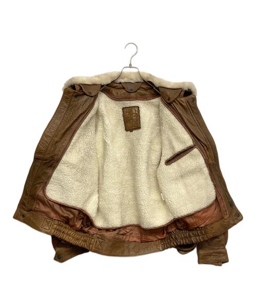 great（グレート）great (グレート) Ｇ-1ラムレザージャケット ブラウン サイズ:XLの古着・服飾アイテム