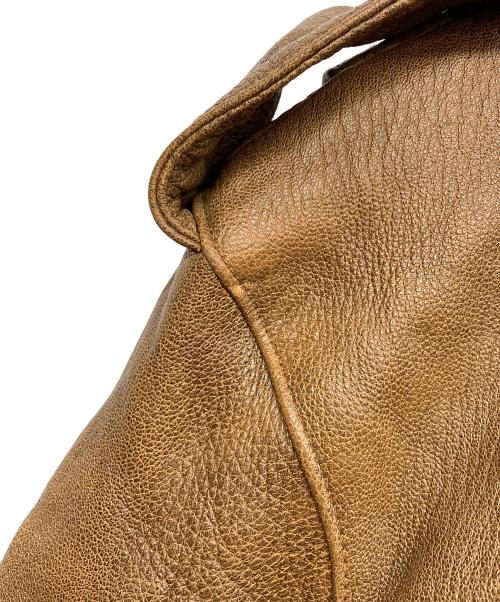 great（グレート）great (グレート) Ｇ-1ラムレザージャケット ブラウン サイズ:XLの古着・服飾アイテム