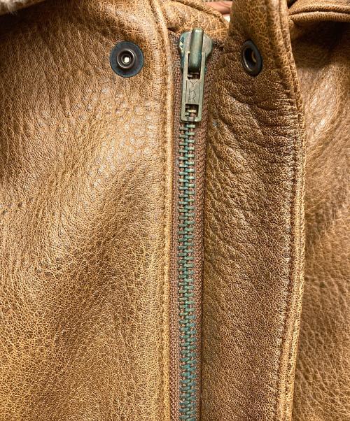 great（グレート）great (グレート) Ｇ-1ラムレザージャケット ブラウン サイズ:XLの古着・服飾アイテム