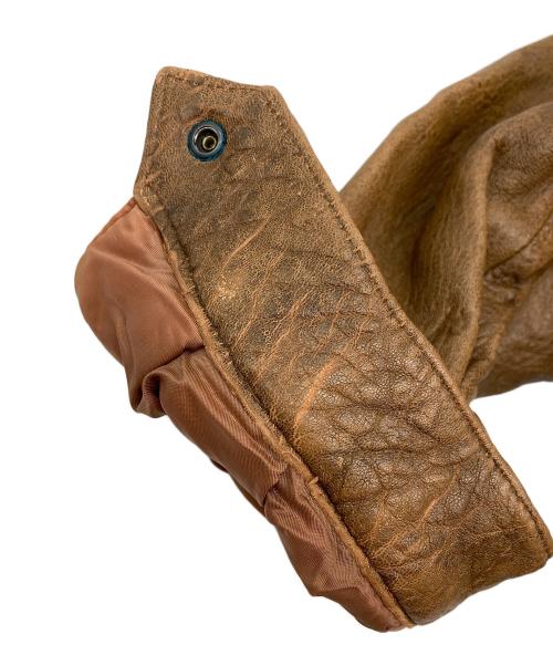 great（グレート）great (グレート) Ｇ-1ラムレザージャケット ブラウン サイズ:XLの古着・服飾アイテム