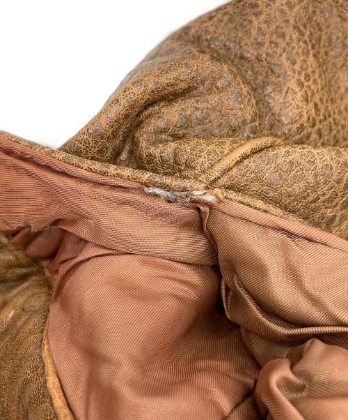 great（グレート）great (グレート) Ｇ-1ラムレザージャケット ブラウン サイズ:XLの古着・服飾アイテム