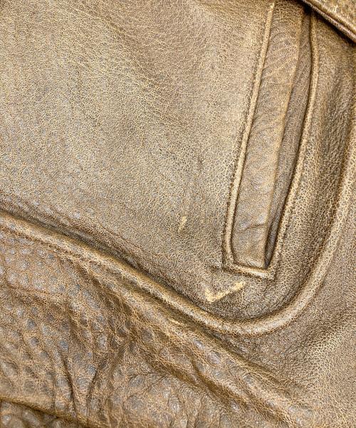 great（グレート）great (グレート) Ｇ-1ラムレザージャケット ブラウン サイズ:XLの古着・服飾アイテム