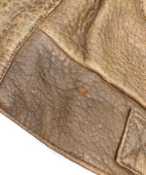 great（グレート）great (グレート) Ｇ-1ラムレザージャケット ブラウン サイズ:XLの古着・服飾アイテム