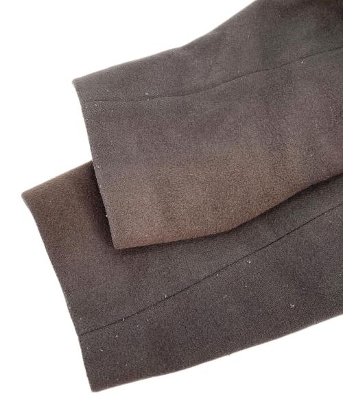 JOURNAL STANDARD（ジャーナルスタンダード）JOURNAL STANDARD (ジャーナルスタンダード) スーパー140ビーバーノーカラーショートコート ブラウン サイズ:Sの古着・服飾アイテム