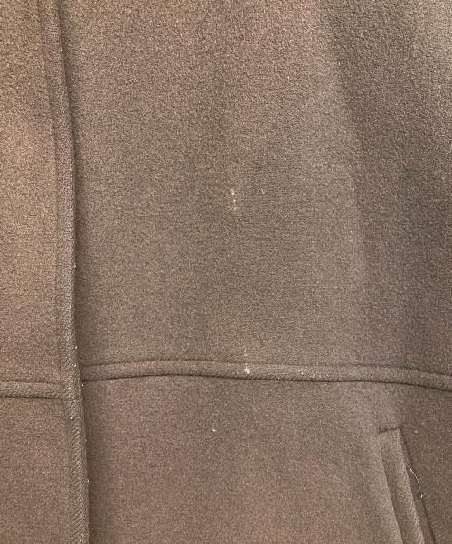 JOURNAL STANDARD（ジャーナルスタンダード）JOURNAL STANDARD (ジャーナルスタンダード) スーパー140ビーバーノーカラーショートコート ブラウン サイズ:Sの古着・服飾アイテム