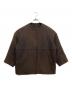 JOURNAL STANDARD（ジャーナルスタンダード）の古着「スーパー140ビーバーノーカラーショートコート」｜ブラウン