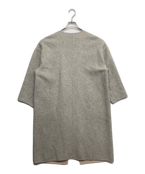 MACKINTOSH PHILOSOPHY（マッキントッシュ フィロソフィー）MACKINTOSH PHILOSOPHY (マッキントッシュ フィロソフィー) ノーカラーコート グレー サイズ:38の古着・服飾アイテム