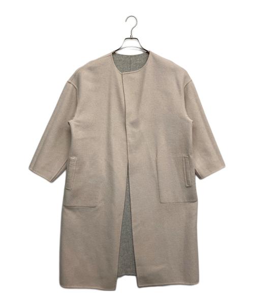MACKINTOSH PHILOSOPHY（マッキントッシュ フィロソフィー）MACKINTOSH PHILOSOPHY (マッキントッシュ フィロソフィー) ノーカラーコート グレー サイズ:38の古着・服飾アイテム