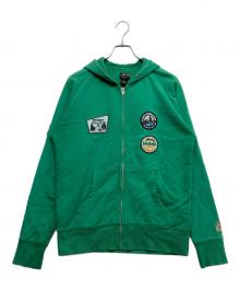 stussy（ステューシー）の古着「ジップアップパーカー」｜グリーン