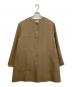 IENA（イエナ）の古着「BOXYノーカラーコート」｜ブラウン