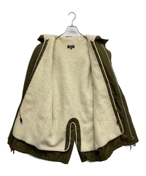 A.P.C.（アーペーセー）A.P.C. (アーペーセー) ライナー付コート グリーン サイズ:XSの古着・服飾アイテム