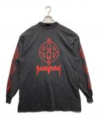 BALENCIAGAバレンシアガ）の古着「Long Sleeve Metal T-Shirt」｜ブラック