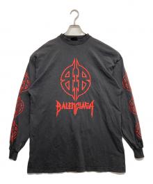 BALENCIAGA（バレンシアガ）の古着「Long Sleeve Metal T-Shirt」｜ブラック